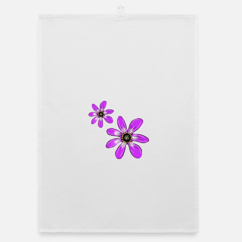 Fleurs Rose Torchon bio