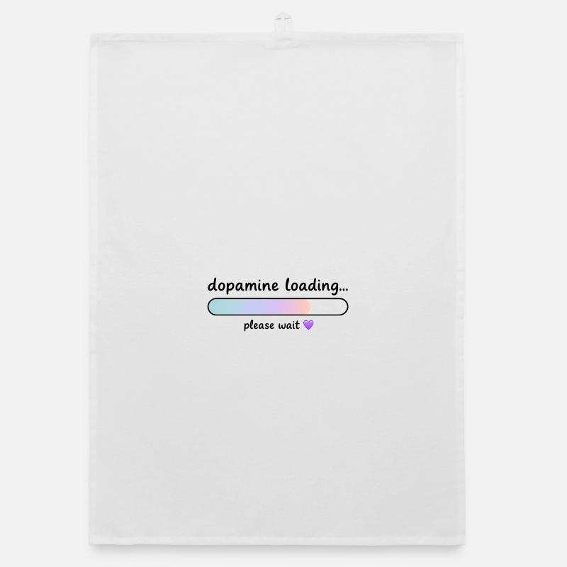 Gradient de charge de dopamine - Torchon bio - blanc