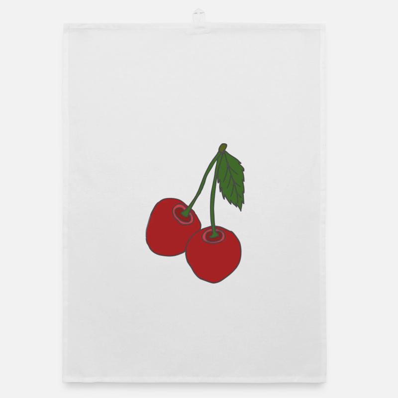 cherries Organic dish towel