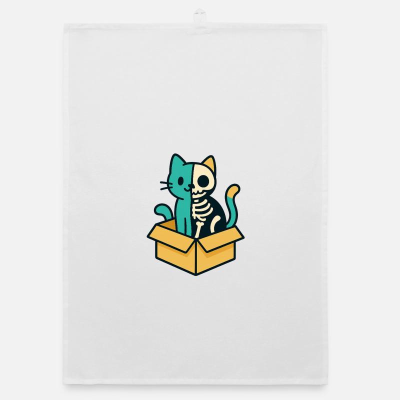 Schrödinger's Cat - Physics Design Organic dish towel