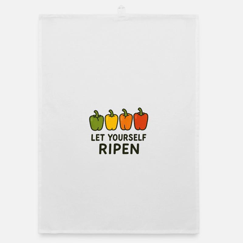 Let Yourself Ripen Organic dish towel