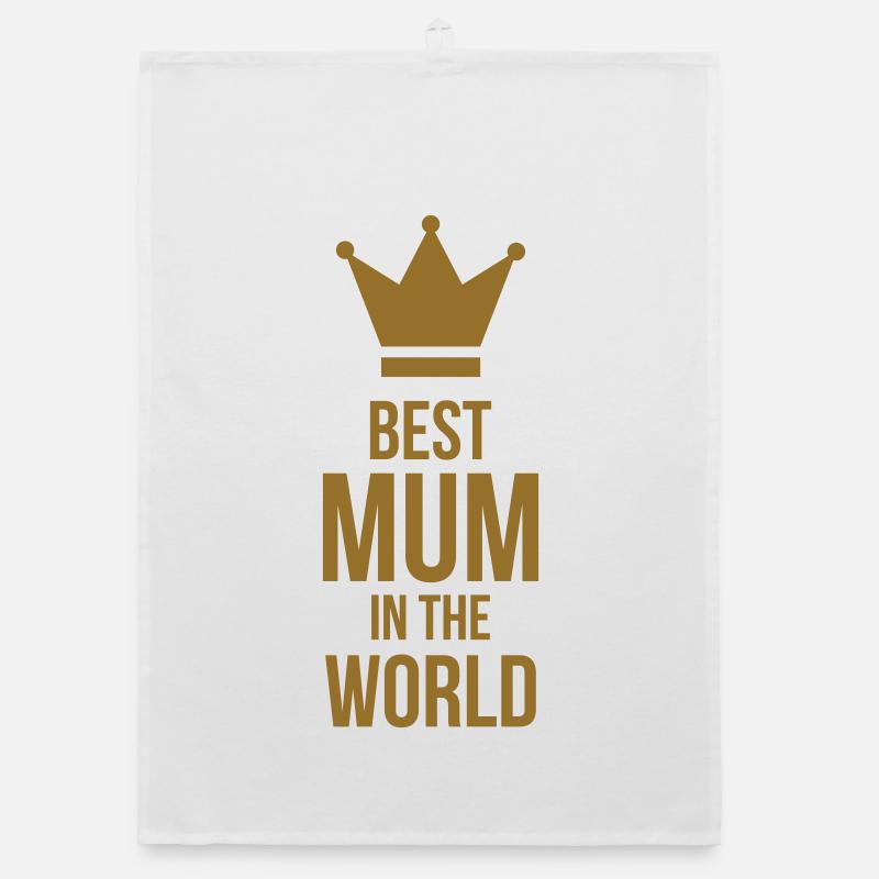 Die beste Mutter der Welt - Muttertag Organic Geschirrtuch
