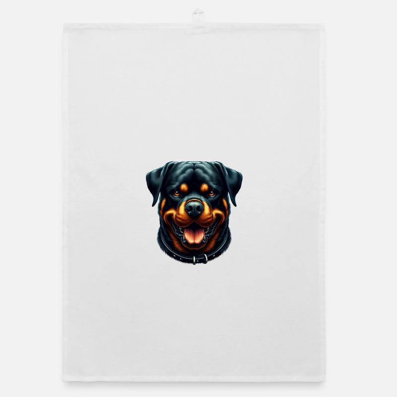 A Peaceful Rottweiler Organic dish towel