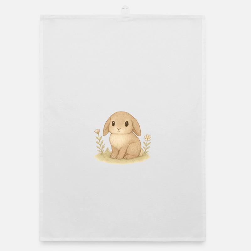 Nordic Forest - Bunny Organic dish towel