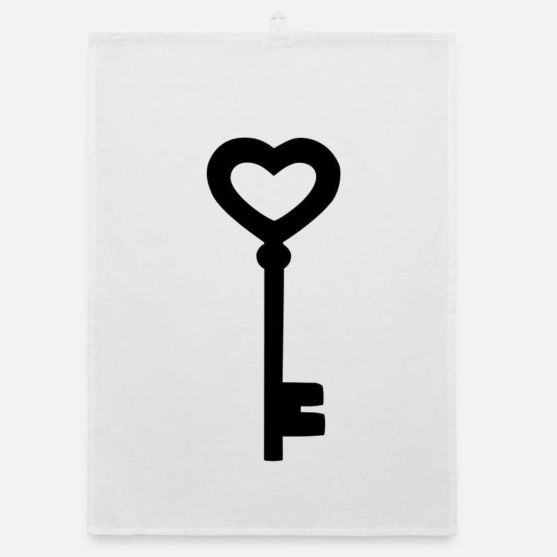 La clé du cœur Torchon bio