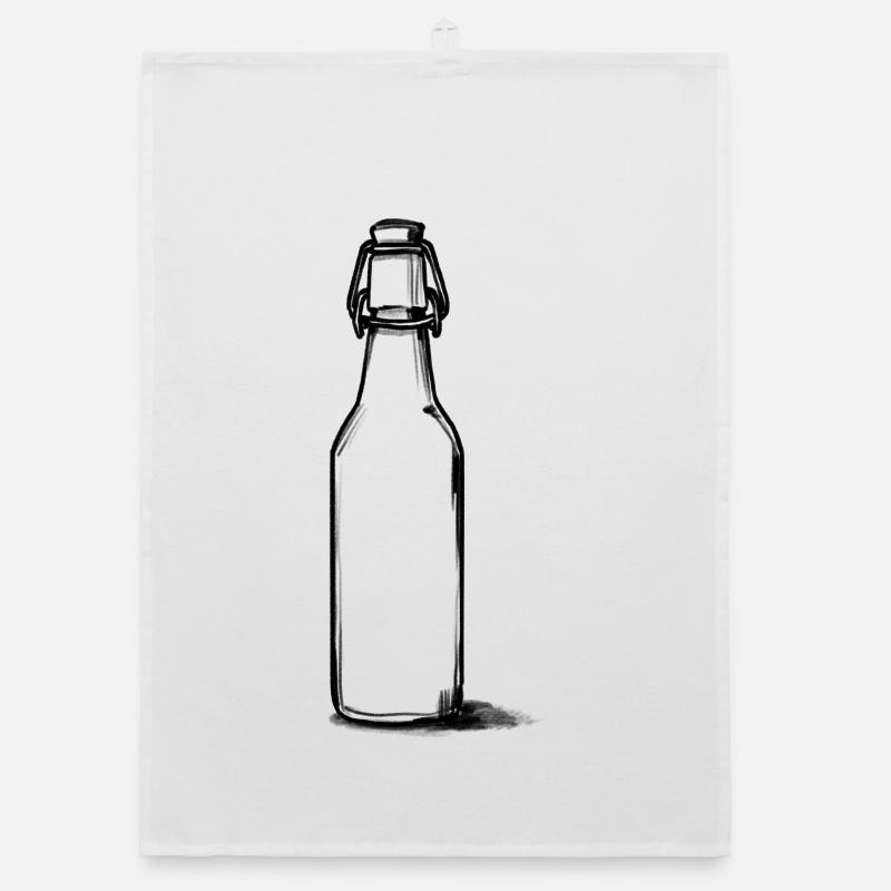 Bouteille de bière vide Torchon bio