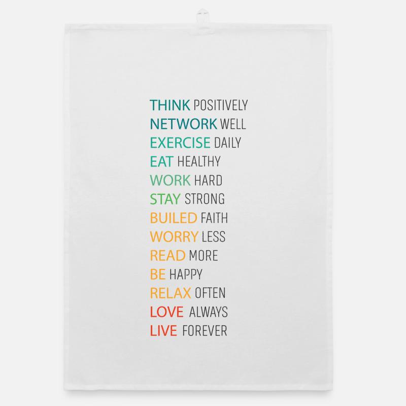 THINK POSITIVE Organic dish towel