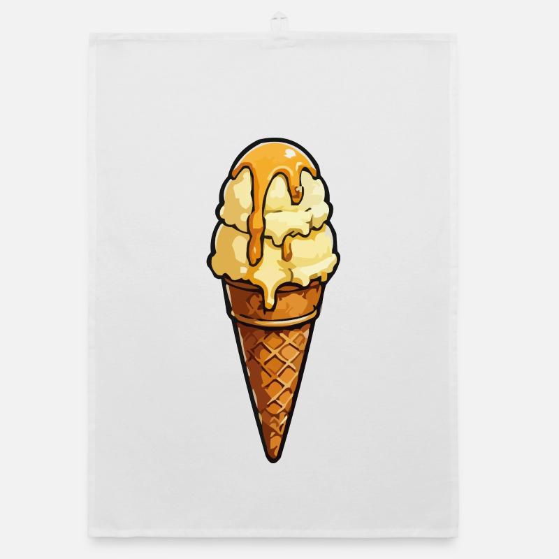 Karamelldrip EisKegel Organic dish towel