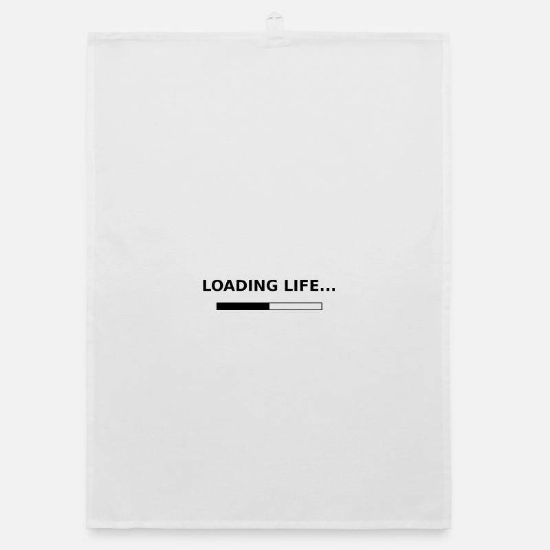Loading Life - Organic Geschirrtuch - Weiß