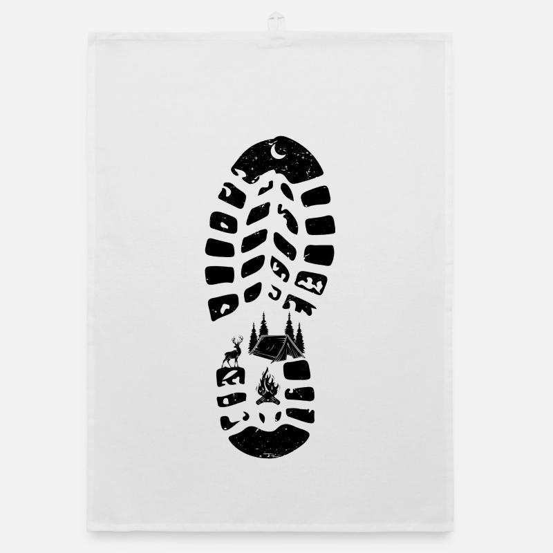 Abstraktes geometrisches Strichkunst-Design Organic Geschirrtuch