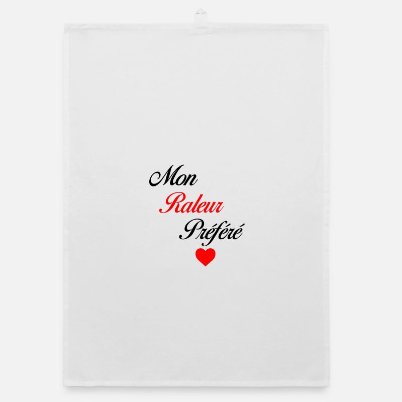 Raleur Coeur Rouge Torchon bio