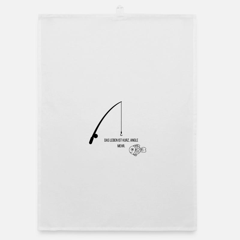 La vie est courte angle plus Torchon bio