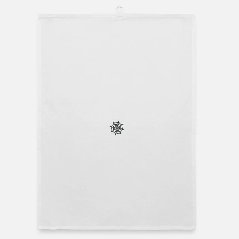 Toile d’araignée brodée Torchon bio