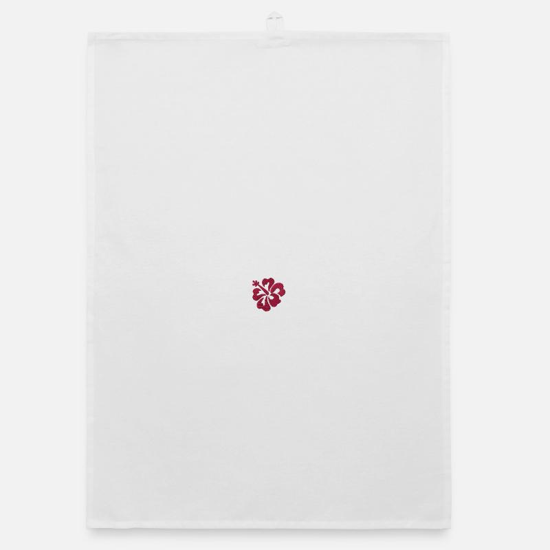 Flower embroidered Organic dish towel
