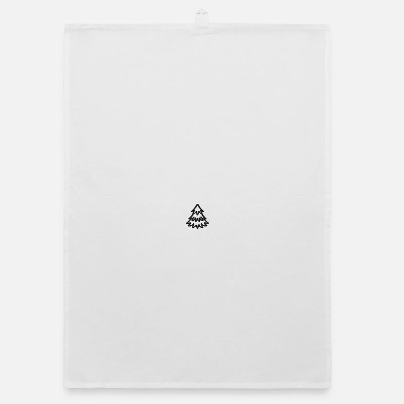 Weihnachtsbaum bestickt Organic Geschirrtuch