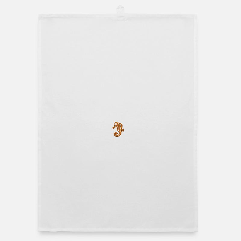 Hippocampe brodé Torchon bio