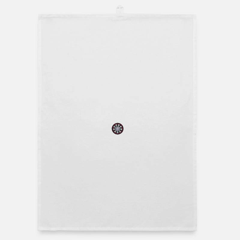 Cible de fléchettes brodée Torchon bio