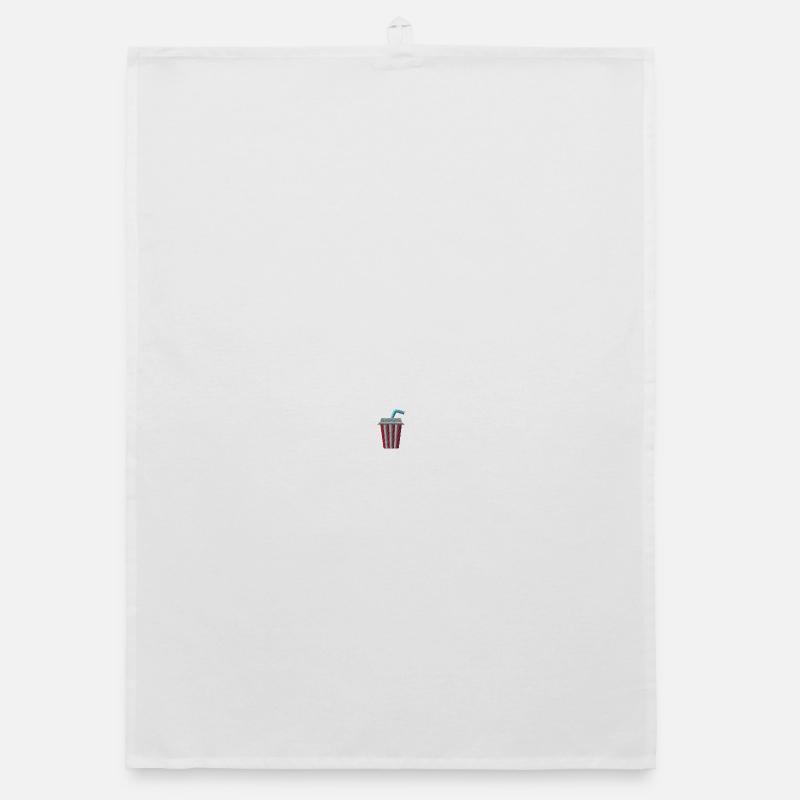 Embroidered lemonade cup Organic dish towel