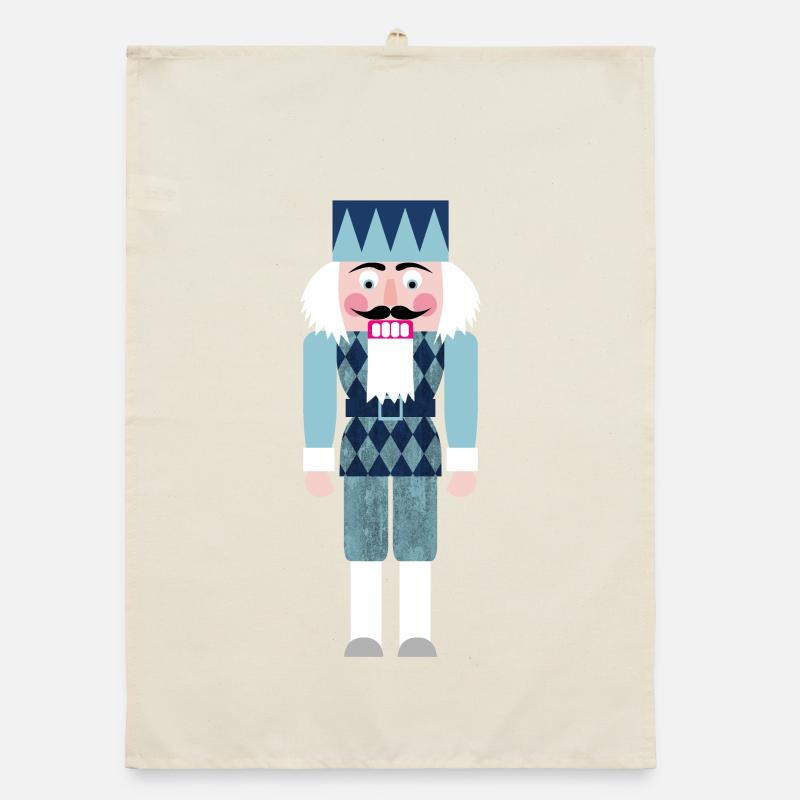Nutcracker Rhodes Rhombs Christmas Xmas Advent Organic dish towel