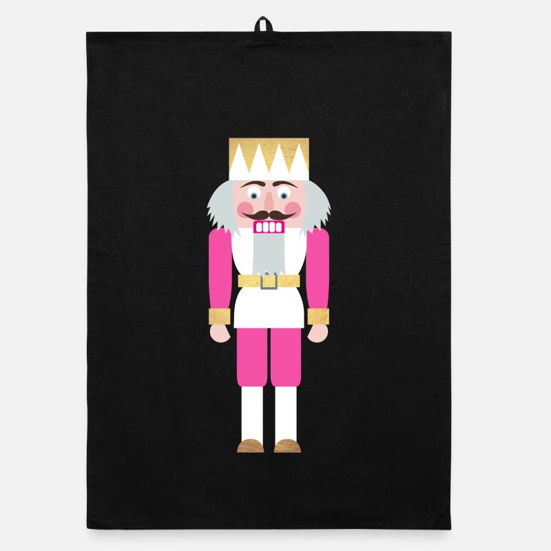 Nutcracker pink decoration Christmas Xmas Christmas Organic dish towel