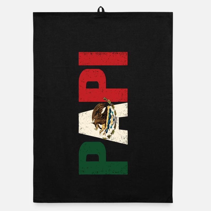 Mexique Pride Flag Eagle Look Vintage Torchon bio