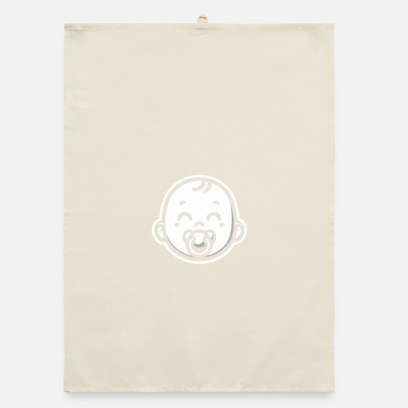 Bébé avec sucette Torchon bio