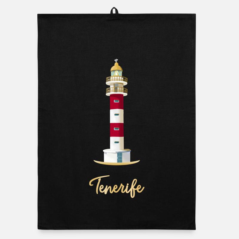 Tenerife, Punta de Teno Lighthouse, Canary Islands Organic dish towel