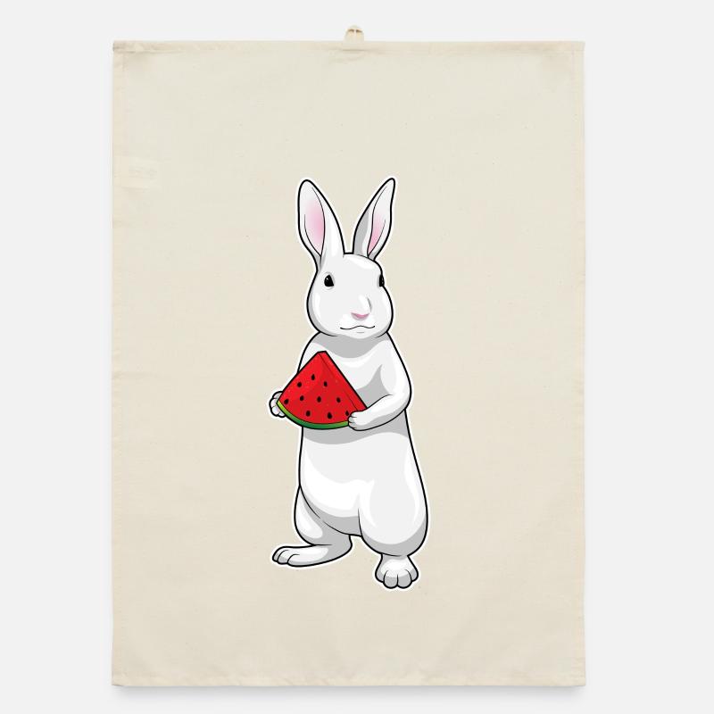 Lapin Pastèque Torchon bio