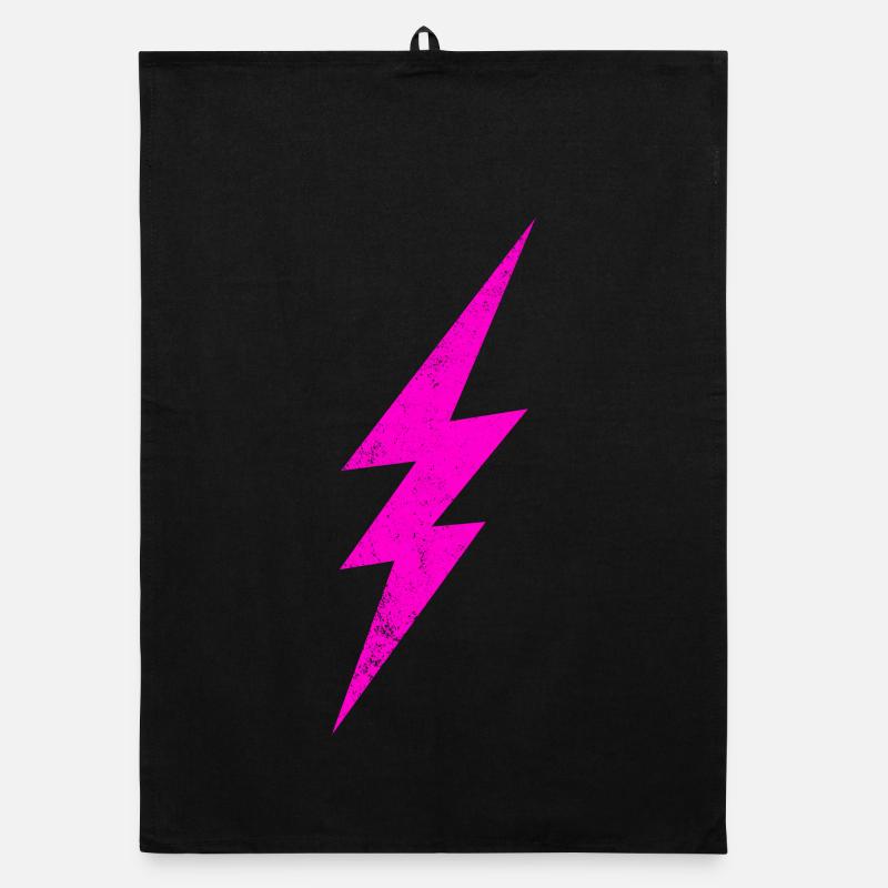 Éclair rose brillant Torchon bio