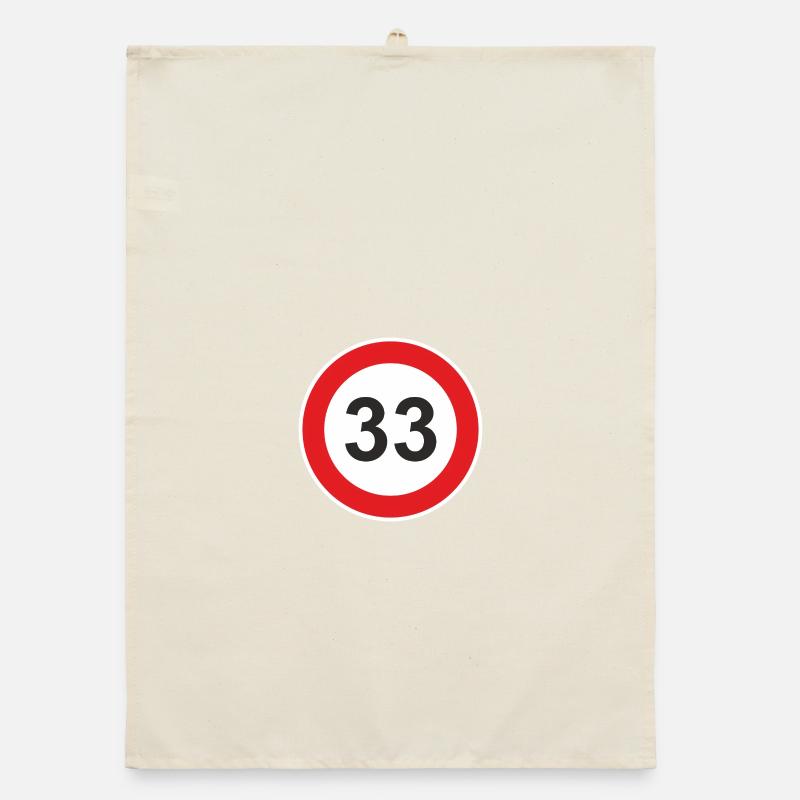 33 thirty-third birthday 33rd birthday Organic dish towel