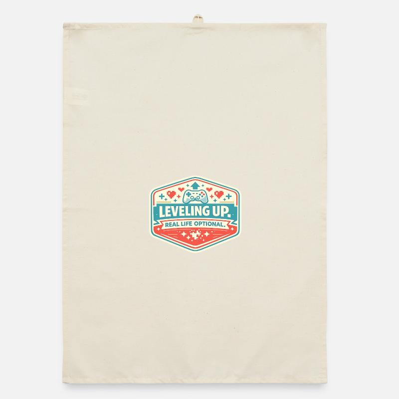 Level Up – Real Life Optional Organic dish towel