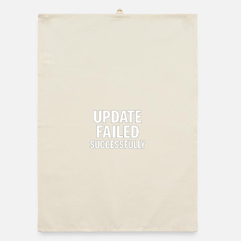 Update Failed Successfully – IT Fail Humor Design Organic Geschirrtuch