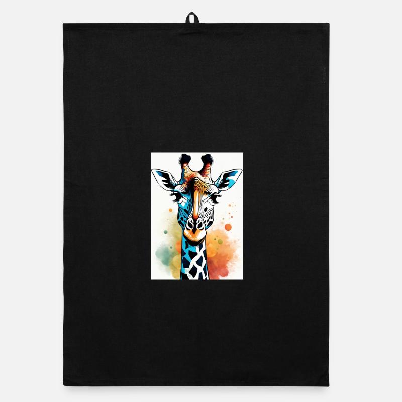 Abstrakte Geometrische Giraffe Kunst Organic Geschirrtuch