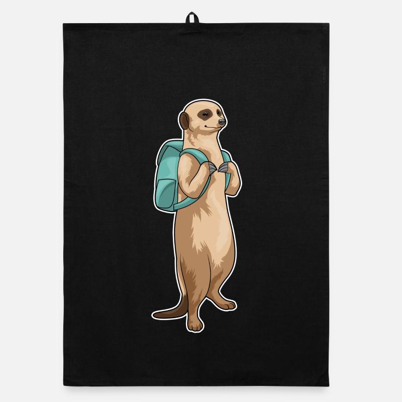 Meerkat Student Backpack School Organic dish towel