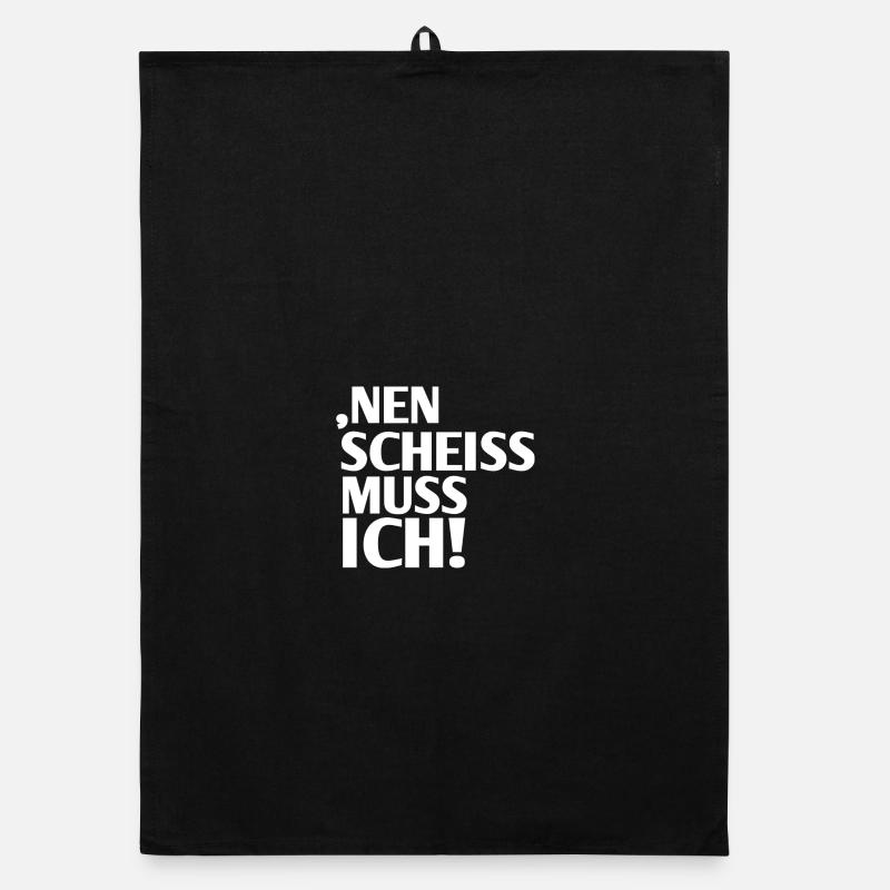 Nein Scheiss Muss Ich Organic Geschirrtuch