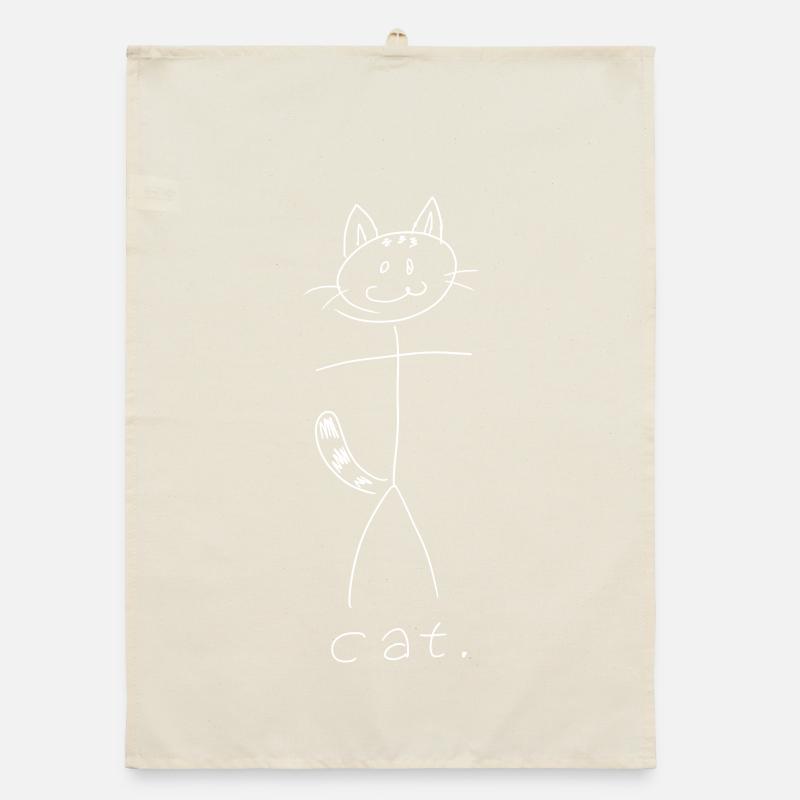 N° de cat. (lignes blanches) (par Leni Riosa) Torchon bio