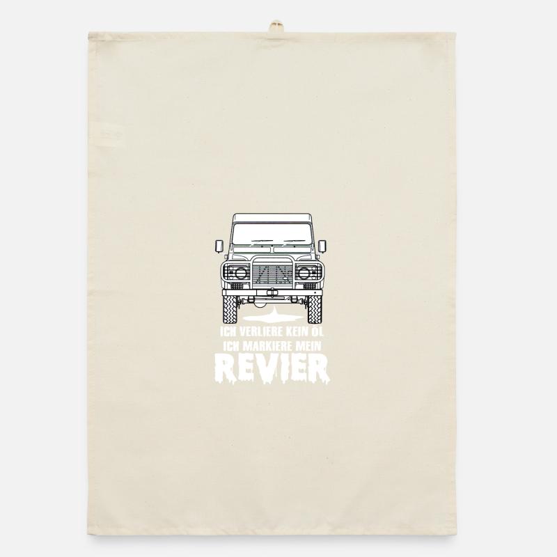 defender lustig funny Geschenk Organic Geschirrtuch