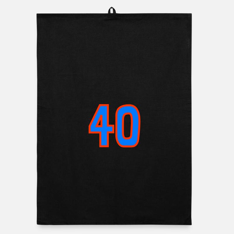40. 40 ANS. 40e ANNIVERSAIRE. ANNIVERSAIRE 40 ANS. Torchon bio