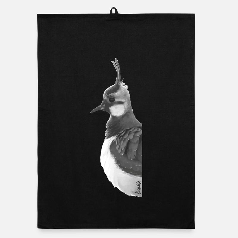 Lapwing Portrait Organic dish towel