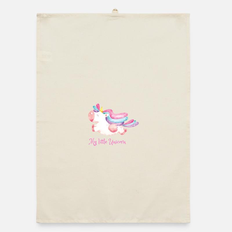 Mein kleines Einhorn Regenbogen Organic Geschirrtuch