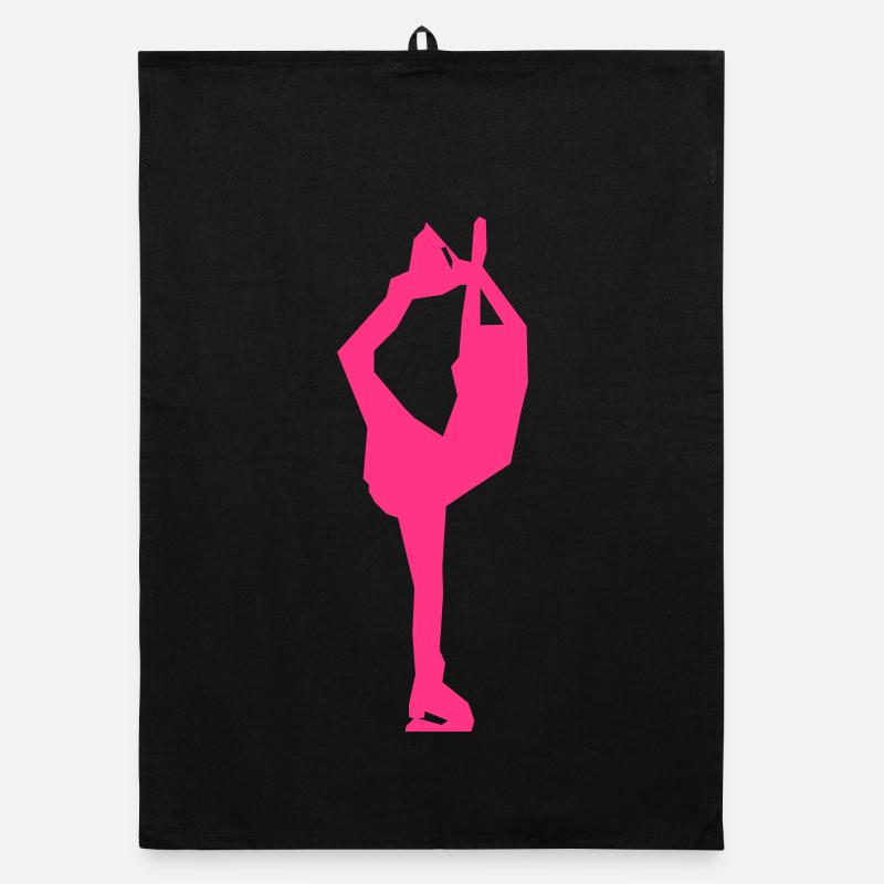 figure skating Organic dish towel