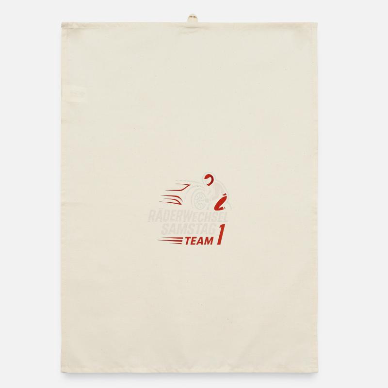 Räderwechsel Samstag Team 1 Organic Geschirrtuch