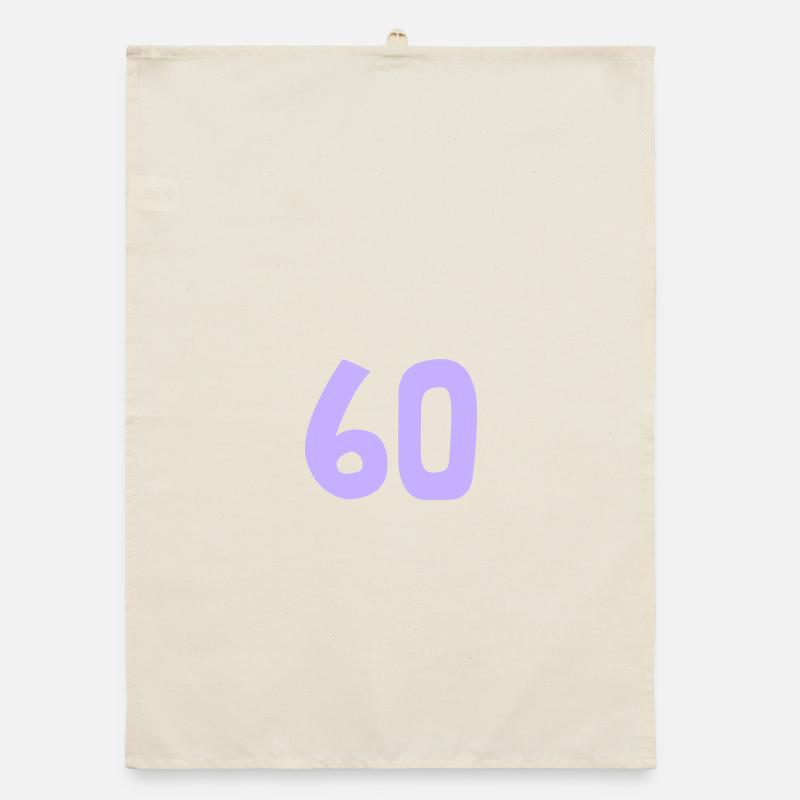 60. 60 ANS. 60e ANNIVERSAIRE. ANNIVERSAIRE 60 ANS. Torchon bio