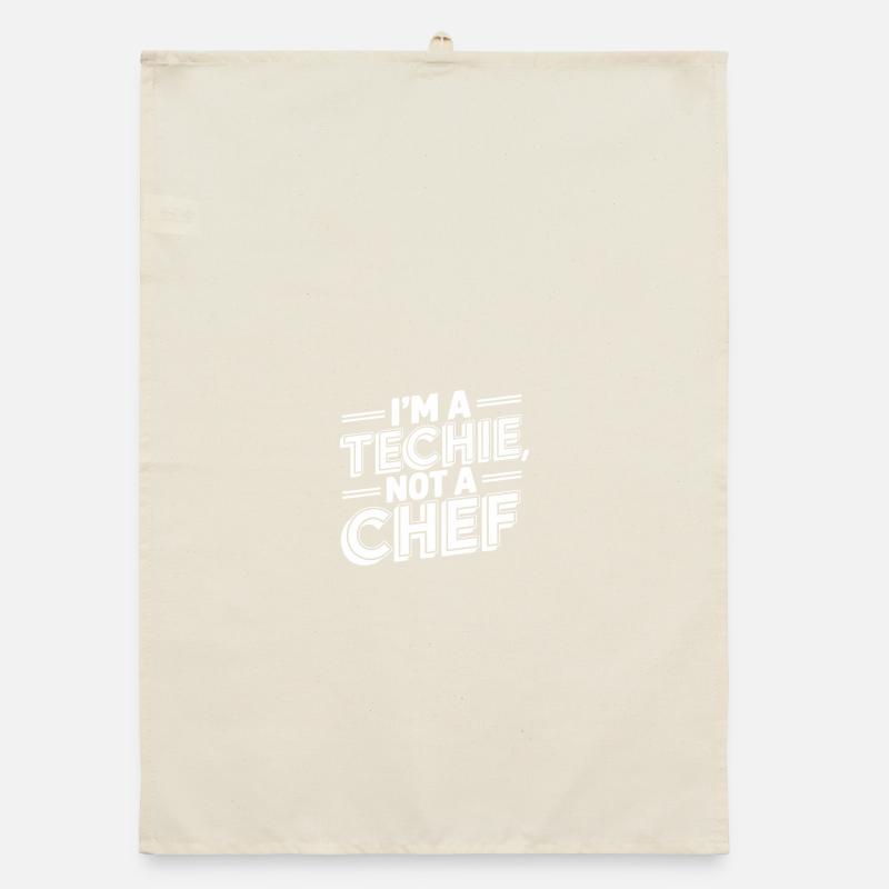 Techie Not a Chef Technician IT Programmer Organic dish towel
