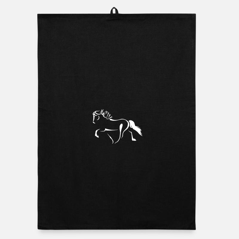 Chevaux de course Silhouette Töltender Tölter Torchon bio