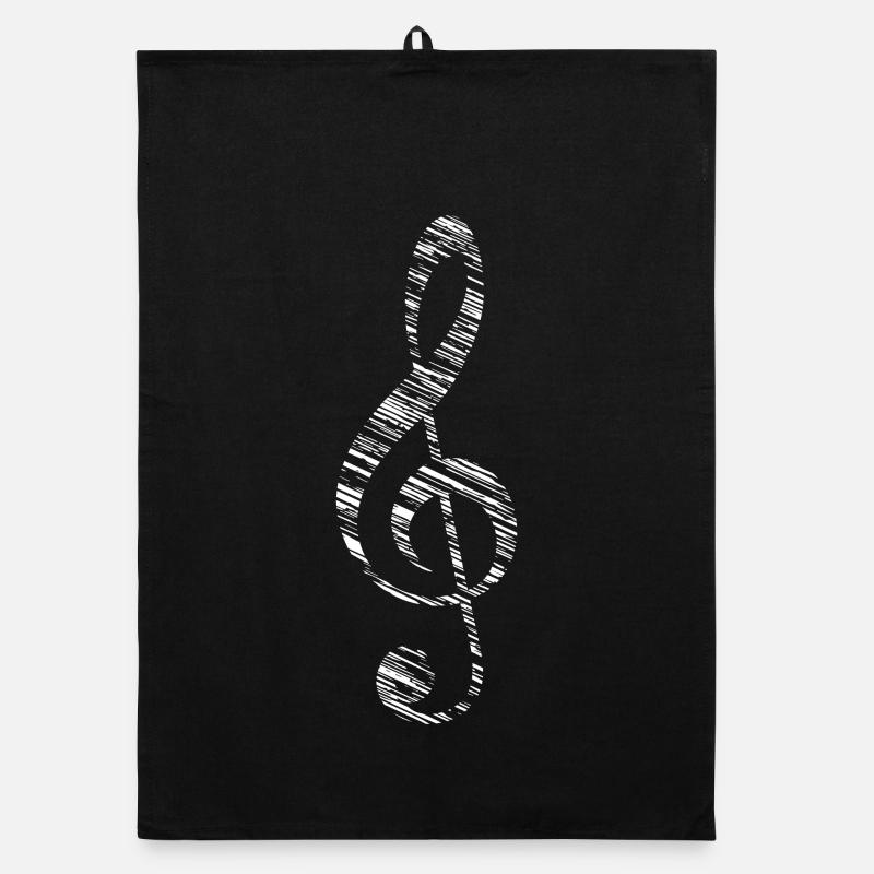 Notenschlüssel Musik Symbol Note Zeichen Organic Geschirrtuch