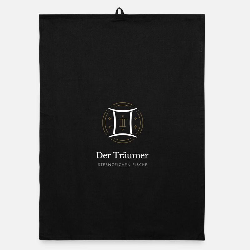 Der Träumer - Sternzeichen Fische Organic Geschirrtuch