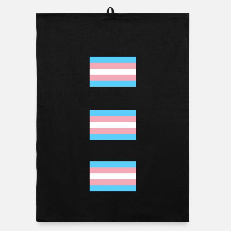 Trans Pride-Flaggen Organic Geschirrtuch