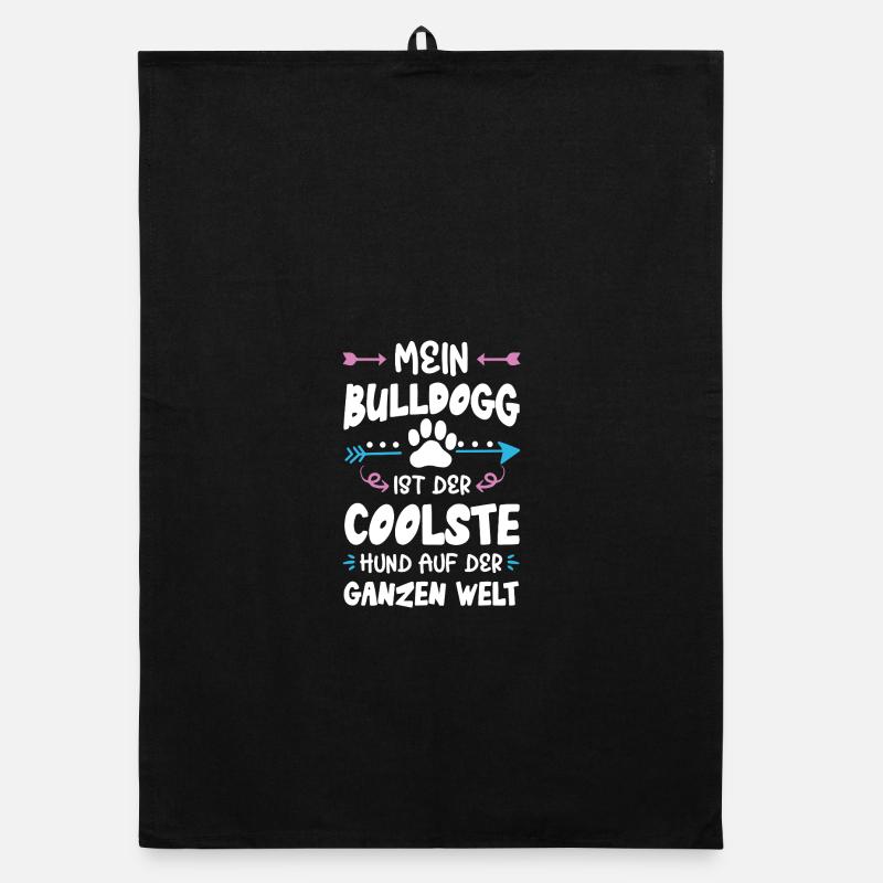Dicton de chien bouledogue Torchon bio
