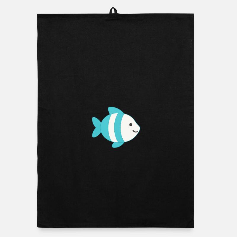 Poisson rayé Torchon bio